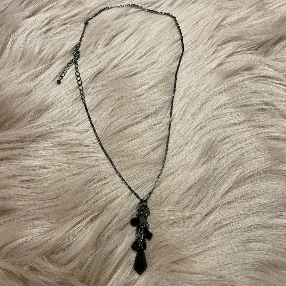 Free! Black beaded necklace